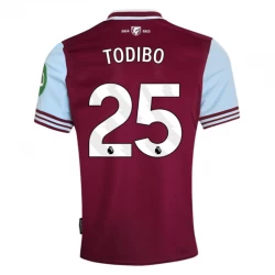 West Ham United Todibo #25 Heim Trikot 2024/25 Fußballtrikot